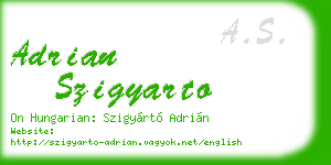 adrian szigyarto business card